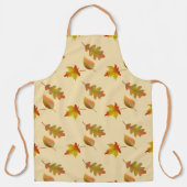 Cozy autumn mapel leaves oak leaves schort (Voorkant)