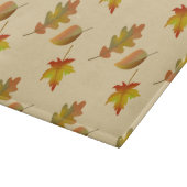 Cozy autumn mapel leaves oak leaves snijplank (Hoek)