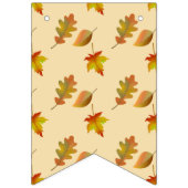 Cozy autumn mapel leaves oak leaves vlaggetjes (Tweede vlag)