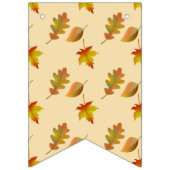 Cozy autumn mapel leaves oak leaves vlaggetjes (Eerste vlag)