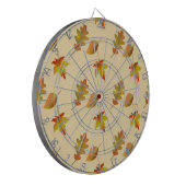 Cozy autumn maple leaves oak leaves  dartbord (Voorkant Links)