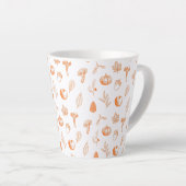 Cozy Autumn Pattern Latte Mok (Rechterhoek)