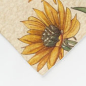 Cozy Autumn Pumpkin and Sunflower Pattern Fleece Deken (Hoek)