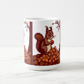 Cozy Autumn Squirrel Mug - Fall Harvest Coffee Cup Koffiemok (Center)