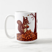 Cozy Autumn Squirrel Mug - Fall Harvest Coffee Cup Koffiemok (Links)