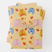 Cozy Autumn Sweater Pattern Inpakpapier Vel (In situ)