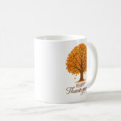 Cozy Autumn Tree Happy Thanksgiving Mug Koffiemok (Voorkant rechts)