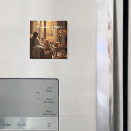 Cozy Autumn Vibes | Personalized Fall Cabin Window Magneet