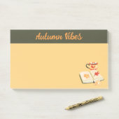 Cozy Autumn Vibes Post-it Notes (Op bureau)