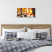 Cozy Autumn Window Canvas Print (Insitu (Slaapkamer))