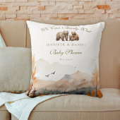 Cozy Autumn Woodland Bear Family We Can Bearly Kussen