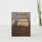 Cozy Basket Thinking of You Kaart (Voorkant)