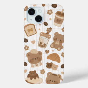 Cozy Bear Café iPhone 15 Case