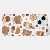 Cozy Bear Café Case-Mate iPhone Case (Achterkant (horizontaal))