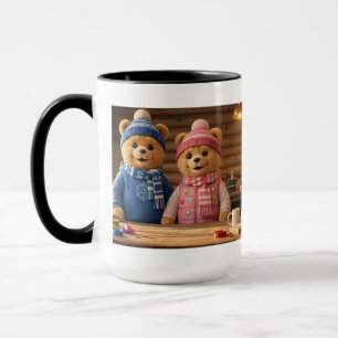 Cozy Bear Couple Mok   The Frosty Family
