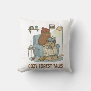 Cozy Bear leest 'Bosverhalen' met Cute Sleepin Kussen