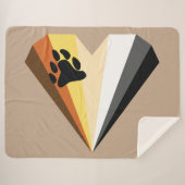 Cozy Bear Pride Sherpa Dekbed Deken (Voorkant (horizontaal))
