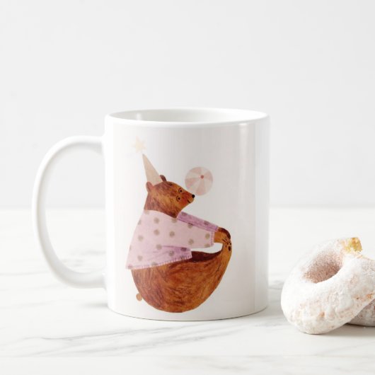 Cozy Bear Whimsical Mok (Met donut)
