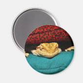 Cozy Bearded Dragon Magneet (Voorkant / Achterkant)