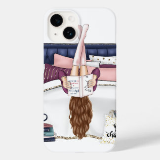 Cozy Bedroom Reading Scene Artwork for Book Lovers Case-Mate iPhone 14 Hoesje