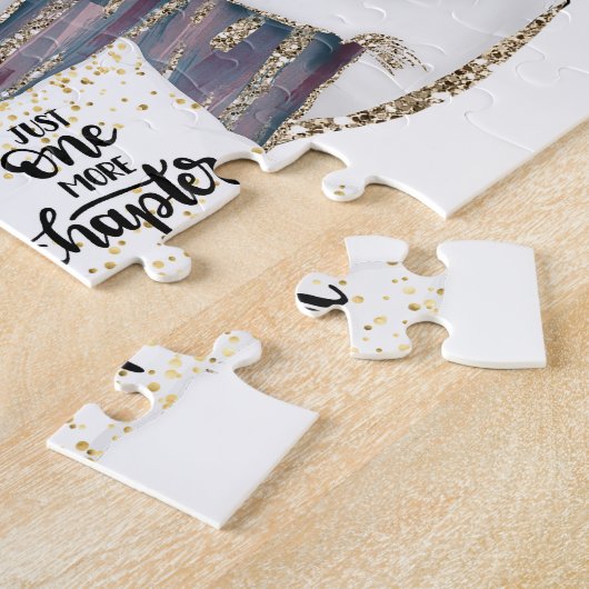 Cozy Bedroom Reading Scene Artwork for Book Lovers Legpuzzel (Zijkant)