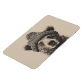 Cozy Beer in Beanie - Knuffig Winterdier Magneet (Linkerzijde)