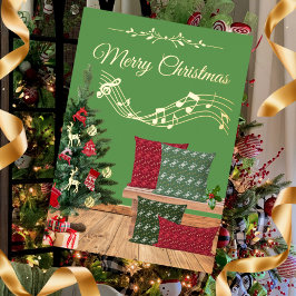 Cozy Bench Merry Christmas Folie Feestdagenkaart