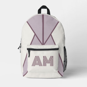Cozy Berry Ash Lavender Geometrische Custom Rugzak