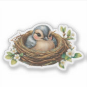 Cozy Bird Nest Sticker (Voorkant)
