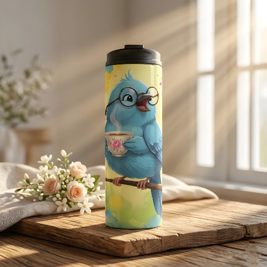 Cozy Bird Thermische Tumbler Thermosbeker