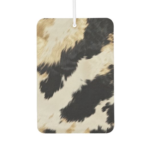 Cozy Black Cream Gold Southwest Koeienhuid Luchtverfrisser (Voorkant)