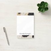 Cozy Black Cream Gold Southwest Koeienhuid Post-it® Notes (Kantoor)