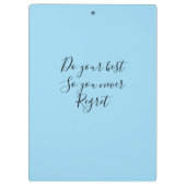 Cozy blue sky  klembord (Achterkant)