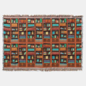 Cozy Boekenplanken Dekbed Deken (Voorkant)