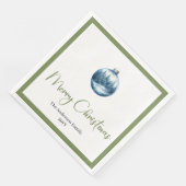 Cozy Bohemian Winter Scene Christmas Party Napkins Servet (Hoek)