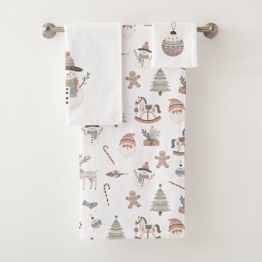 Cozy Boho Christmas Bad Handdoek (Insitu)