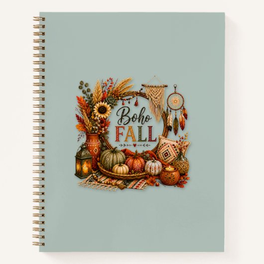 Cozy Boho Fall / Bohemio Acogedor Notitieboek (Voorkant)