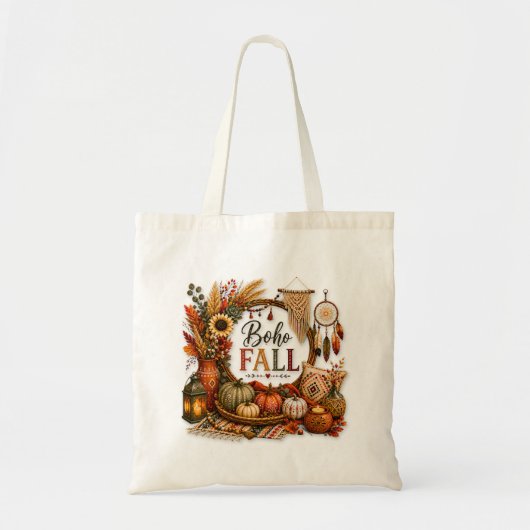 Cozy Boho Fall / Bohemio Acogedor Tote Bag (Voorkant)