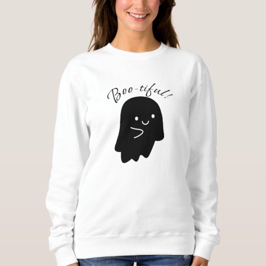 Cozy Boo-tiful Ghost Trui voor Vrouwen (Voorkant)