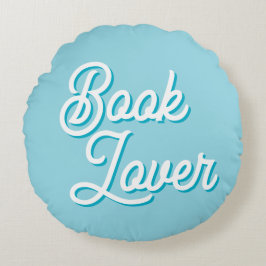 Cozy Book Lover Round Throw Pillow Rond Kussen