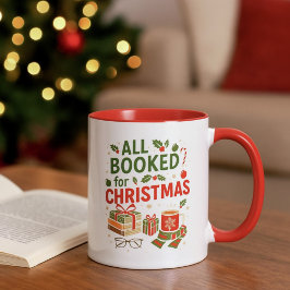 Cozy Booked for Christmas Red Green for Readers Mok