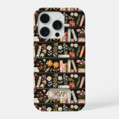 Cozy Bookshelf Monogram Phone Case iPhone Hoesje (Achterkant)