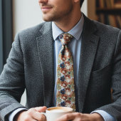 Cozy Botanical – Earthy Floral  Stropdas