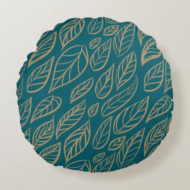 Cozy Botanical  Rond Kussen (Voorkant)