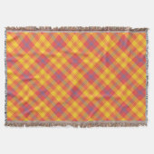 Cozy Bright Red Yellow Blue Pset Throw Blanket Deken (Voorkant)
