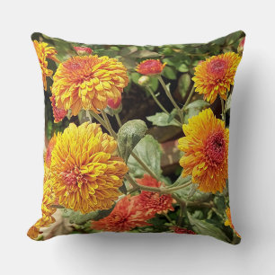 Cozy Bright Yellow Daisy Flowers Pillow Kussen