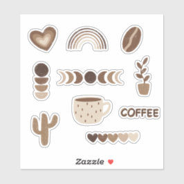Cozy Brown Aesthetic Sticker Pack