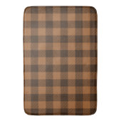 Cozy Brown Pset Buffalo Print Patroon Badmat (Voorkant Verticaal)