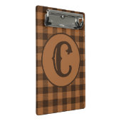 Cozy Brown Pset Buffalo Print Patroon Mini Klembord (Schuin)