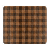 Cozy Brown Pset Buffalo Print Patroon Snijplank (Voorkant)